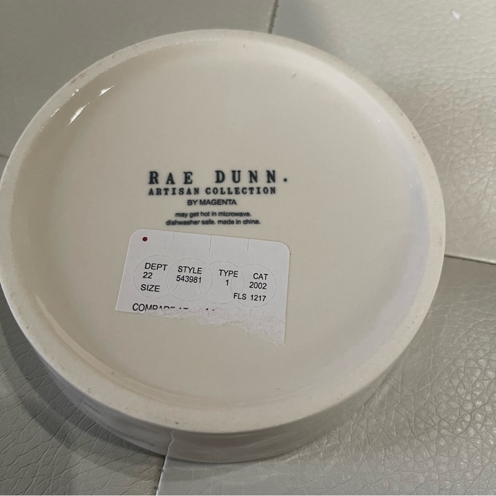 Rae Dunn artisan collection Sip Ceramic Pet Bowl NWT goldfish - Picture 3 of 5
